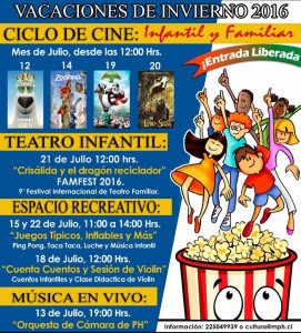 afiche vacaciones invierno 2016